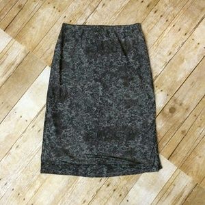 Grey and black Rampage midi skirt